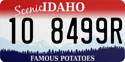 ID license plate 1O8499R