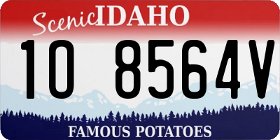 ID license plate 1O8564V