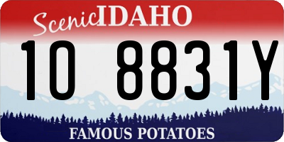 ID license plate 1O8831Y