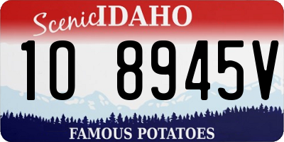 ID license plate 1O8945V