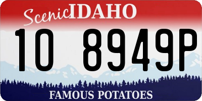 ID license plate 1O8949P