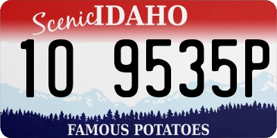 ID license plate 1O9535P