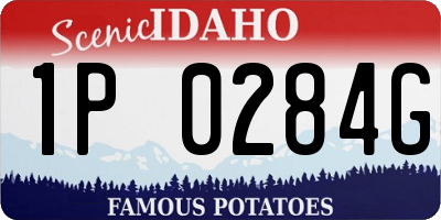 ID license plate 1P0284G