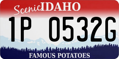 ID license plate 1P0532G