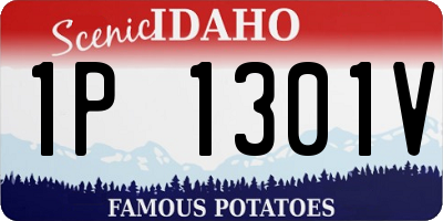 ID license plate 1P1301V