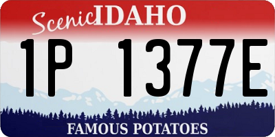ID license plate 1P1377E