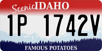 ID license plate 1P1742V