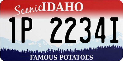 ID license plate 1P2234I
