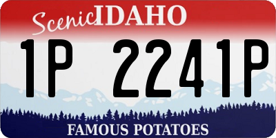 ID license plate 1P2241P
