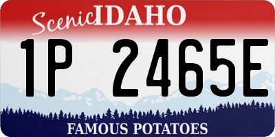 ID license plate 1P2465E