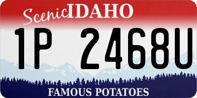 ID license plate 1P2468U