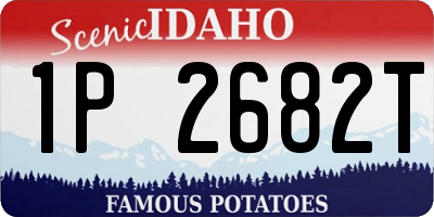 ID license plate 1P2682T