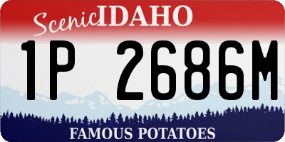 ID license plate 1P2686M