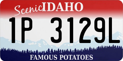 ID license plate 1P3129L