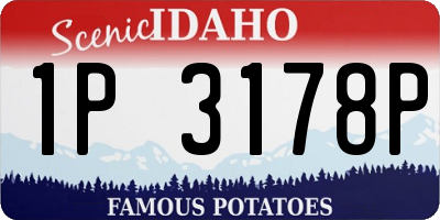 ID license plate 1P3178P