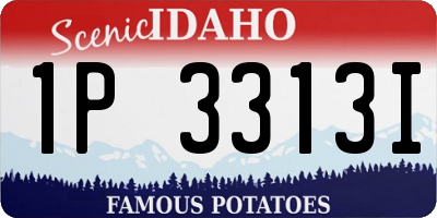 ID license plate 1P3313I