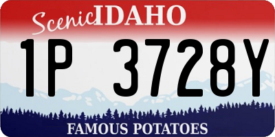 ID license plate 1P3728Y