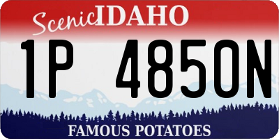 ID license plate 1P4850N