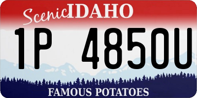 ID license plate 1P4850U