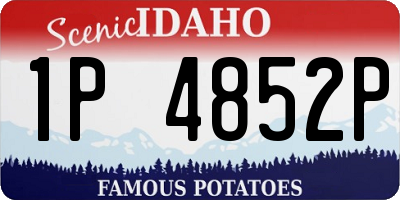 ID license plate 1P4852P