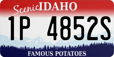 ID license plate 1P4852S