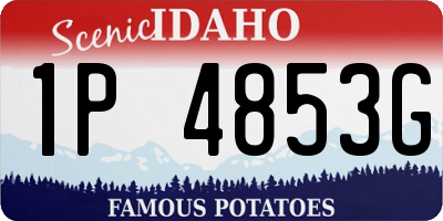ID license plate 1P4853G