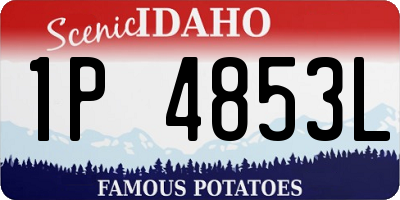 ID license plate 1P4853L