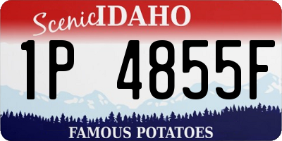 ID license plate 1P4855F