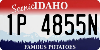 ID license plate 1P4855N