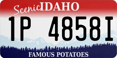 ID license plate 1P4858I