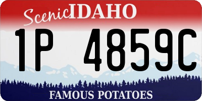 ID license plate 1P4859C