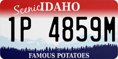 ID license plate 1P4859M