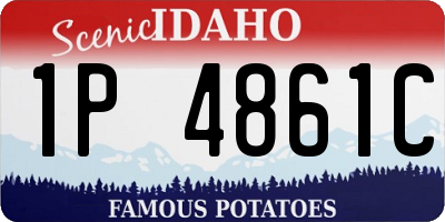 ID license plate 1P4861C