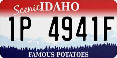 ID license plate 1P4941F