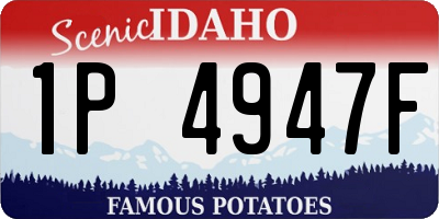 ID license plate 1P4947F