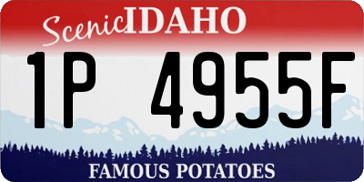 ID license plate 1P4955F