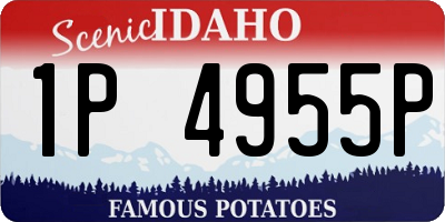 ID license plate 1P4955P