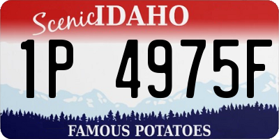 ID license plate 1P4975F