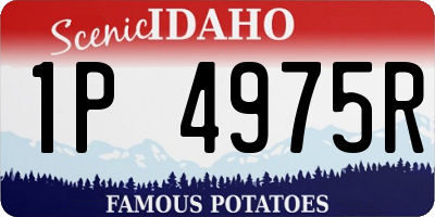 ID license plate 1P4975R