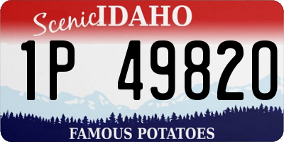 ID license plate 1P4982O