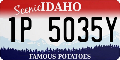 ID license plate 1P5035Y