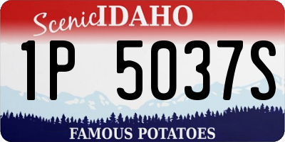 ID license plate 1P5037S