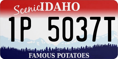 ID license plate 1P5037T