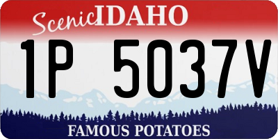 ID license plate 1P5037V