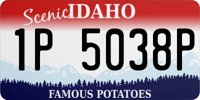 ID license plate 1P5038P