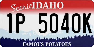 ID license plate 1P5040K
