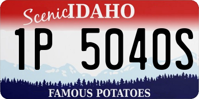 ID license plate 1P5040S
