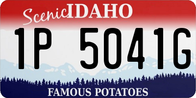 ID license plate 1P5041G