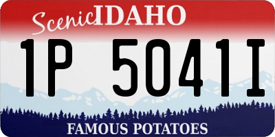 ID license plate 1P5041I