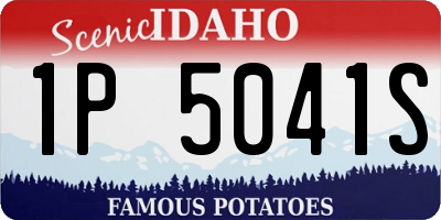 ID license plate 1P5041S